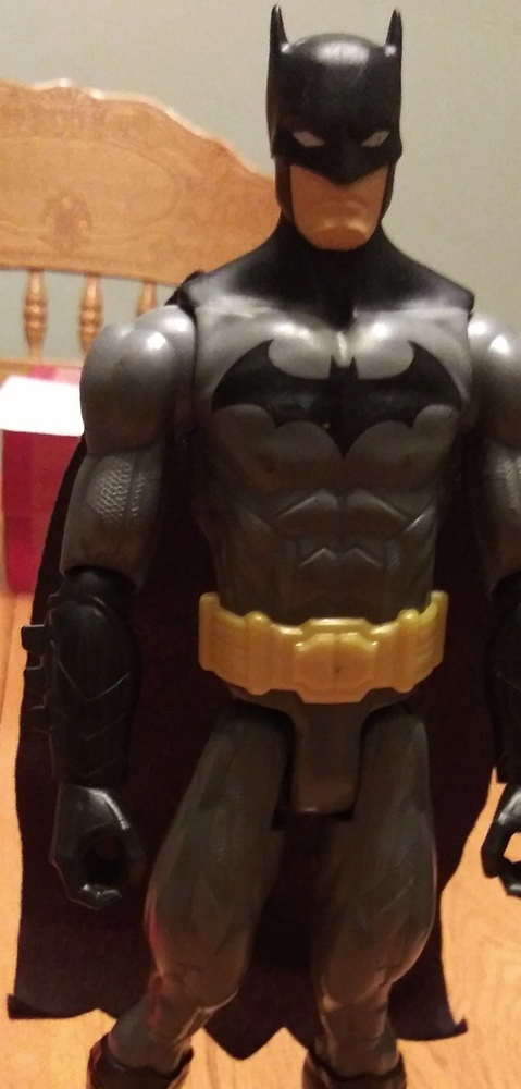 12 inch Batman and Superman action figures
